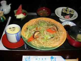 焼きうどん定食