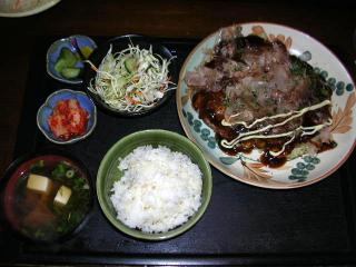 広島風お好み焼きランチ