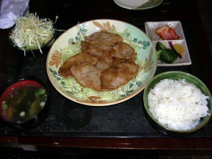 豚生姜焼きランチ