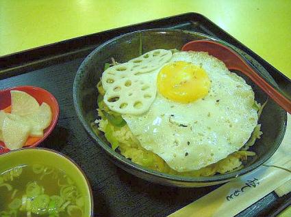 野菜炒め丼