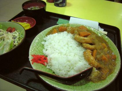 イカリングカレー＆野菜サラダ