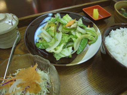 野菜炒め定食