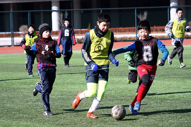 熱戦が繰り広げられた「行雲FCジュニアCUP」